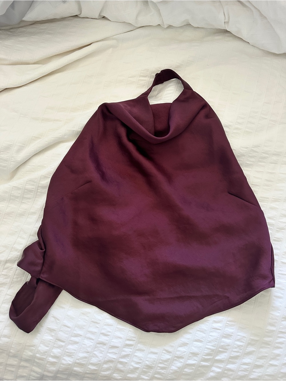 Victoria Satin Halter Top